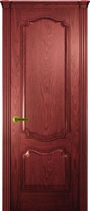Купить дверь Венеция (багет), шпон  красное дерево, глухая в Москве в интернет-магазине dveri-doors.com