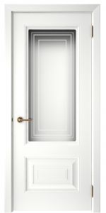 Купить дверь Скин-6, эмаль белая Стекло в Москве в интернет-магазине dveri-doors.com