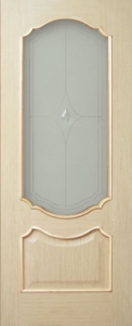 Купить межкомнатную дверь со стеклом - Верона,фабрика "Левша", цвет Белёный дуб в Москве в интернет-магазине dveri-doors.com