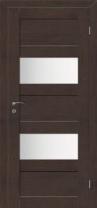 Купить дверь экошпон, с предустановленной фурнитурой, Trend 2, венге в Москве в интернет-магазине dveri-doors.com