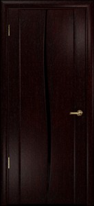 Купить ульяновскую дверь, "Арт Деко", Спация-Лепесток Венге, стекло чёрное в Москве в интернет-магазине dveri-doors.com